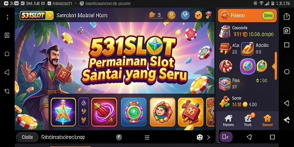 Tampilan gameplay 531SLOT yang menarik dan penuh warna.