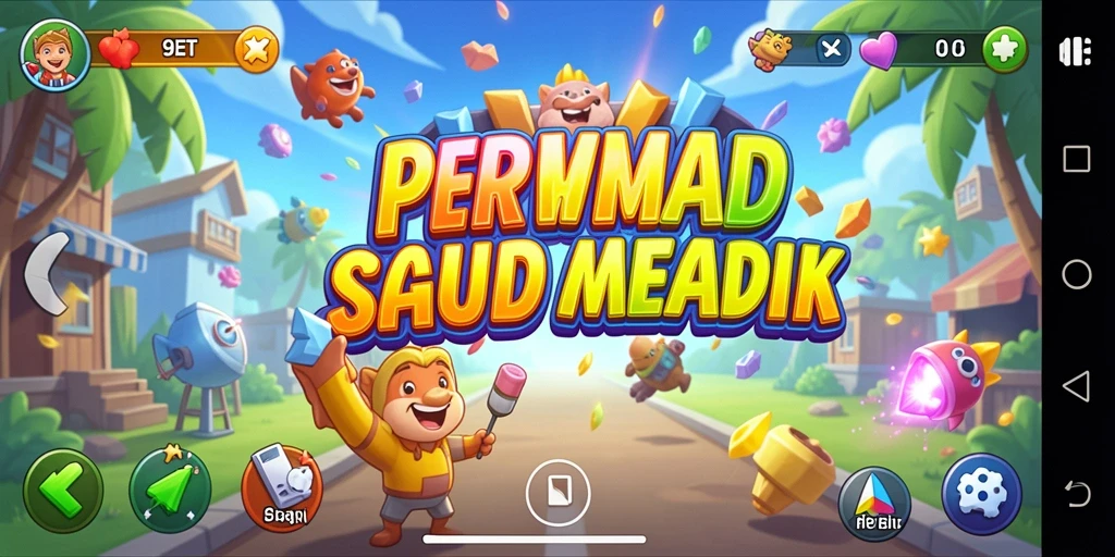 Screenshot gameplay 9ET yang penuh aksi dan tantangan arcade.