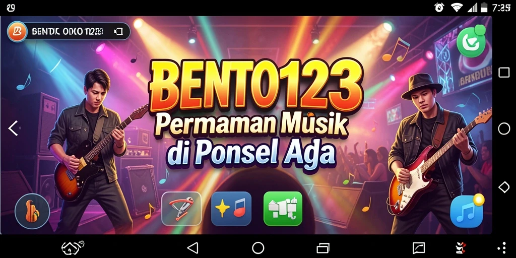 Tampilan gameplay BENTO123 yang menarik saat menyanyi lagu-lagu favorit.