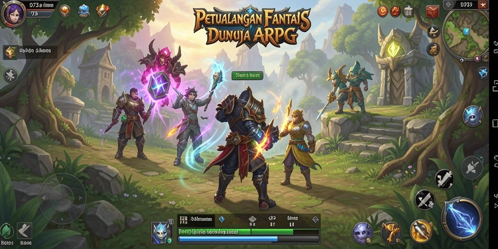 Screenshot gameplay D73 yang menunjukkan aksi seru dalam petualangan ARPG.