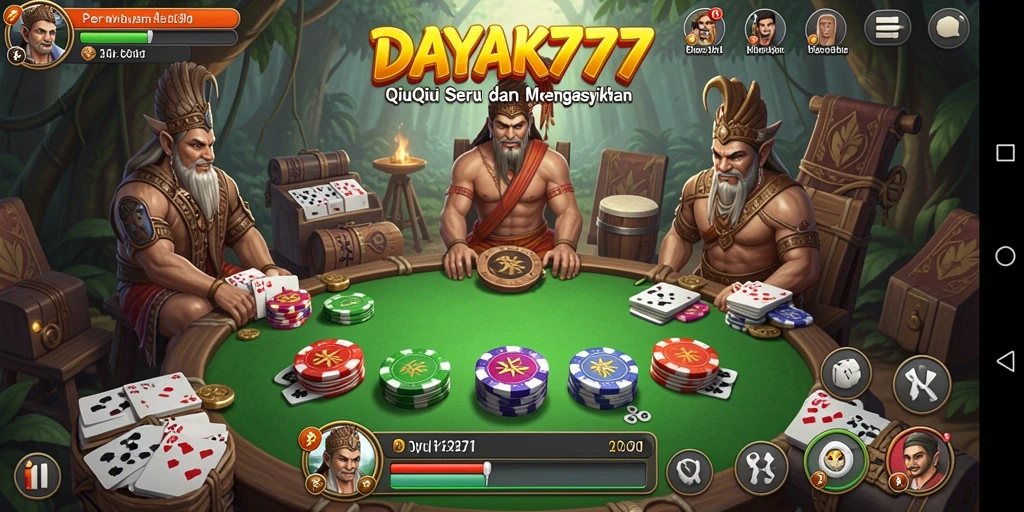 Tampilan gameplay QiuQiu yang mendebarkan di DAYAK777.