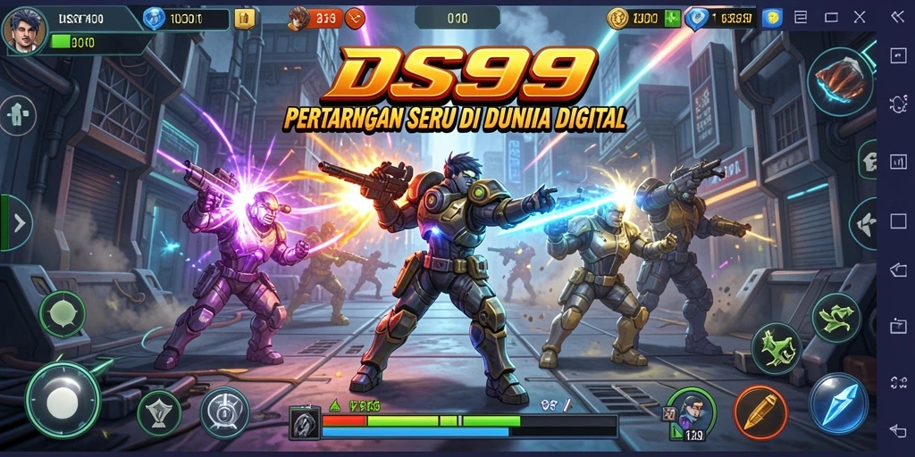 Tampilan gameplay DS99 yang menegangkan dan seru.