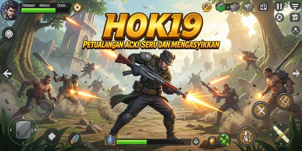 Screenshot gameplay HOKI9 yang menunjukkan pertarungan seru dan aksi cepat.