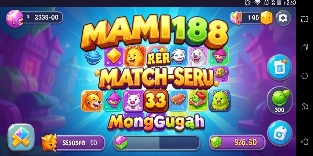 Tangkapan layar MAMI188 menunjukkan momen seru gameplay Match-3.