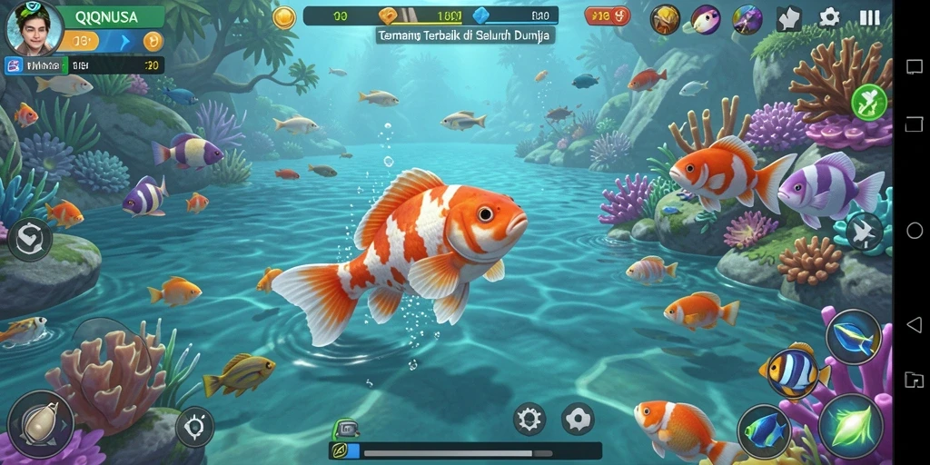 Tangkapan ikan yang mengesankan dalam gameplay QQNUSA.