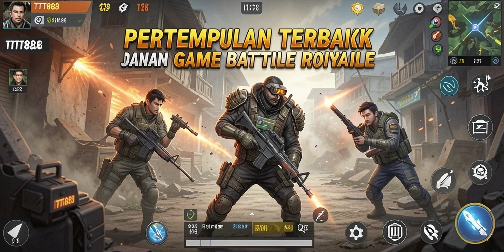 Screenshot gameplay TTT888 yang menampilkan pertempuran seru antar pemain.