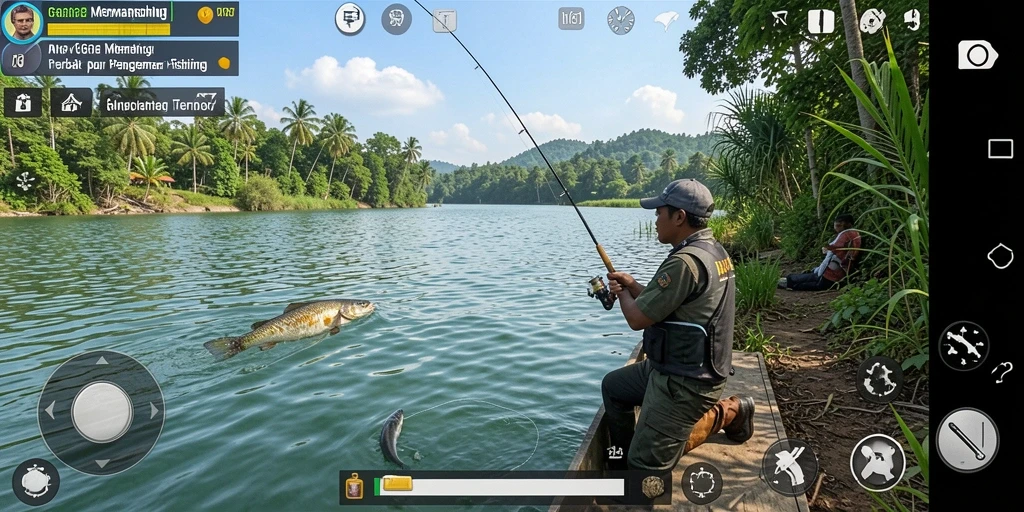 Tangkapan ikan besar dalam gameplay W67 yang seru.